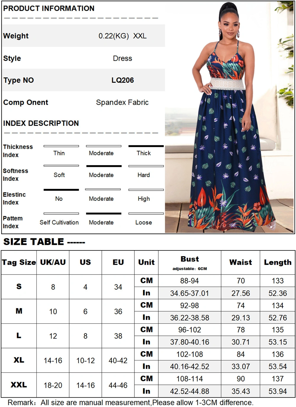 Long Lace Stitching Suspender Skirt 2022 Spring and Summer Sexy Slim Backless High Waist Large Swing Dress Plus Size Skirt