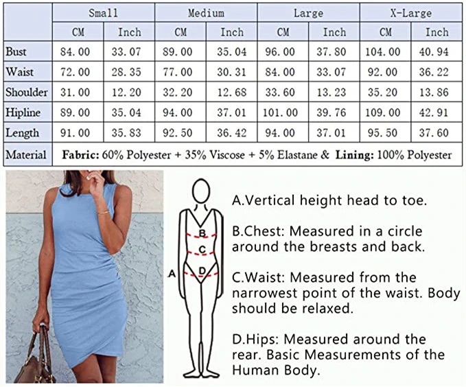 Am-14 Customized Women Casual Dress Crew Neck Ruched Summer Sleeveless Tank Bodycon Short Mini Dresses