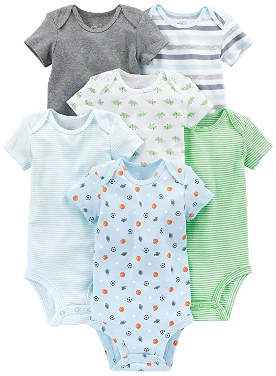 Baby Boys′ Short-Sleeve Bodysuit