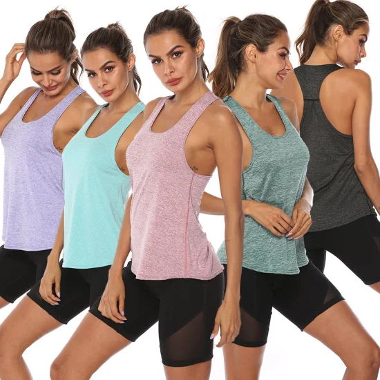 Quick Dry Sport Gym Fitness Yoga Top Kragen Weste Frauen Weste Oberbekleidung