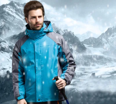 Wasserdichte, winddichte, atmungsaktive, regenwärmende Wanderjacke für Herren