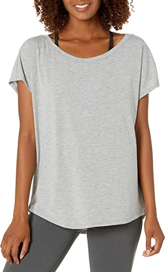 Langärmliges Dry-Fit-Crop-Top-T-Shirt für Damen