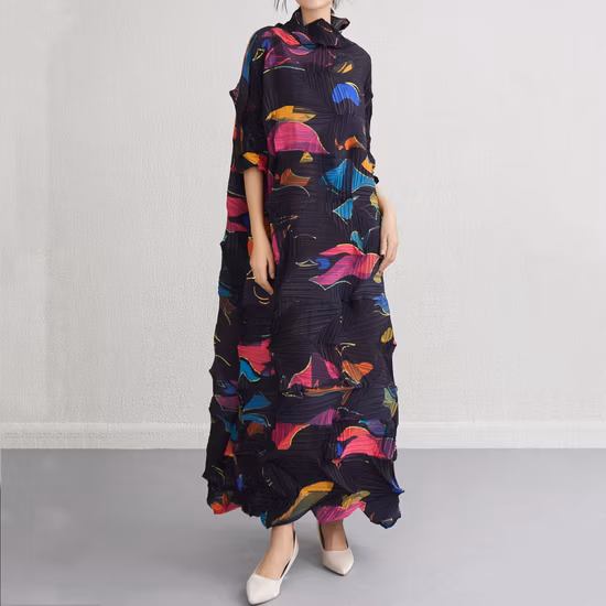 Amazon 2022 Europäisches und amerikanisches Sommer-Neues Damen-Rock-Print-rückenfreies, langes Strapskleid